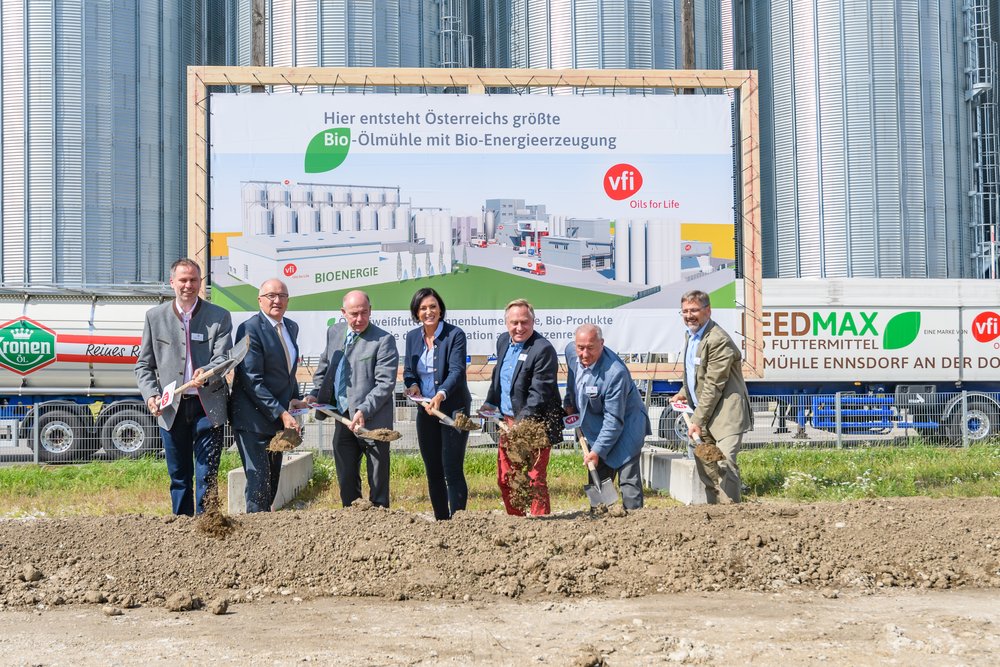 VFI Ennsdorf – Spatenstich für Österreichs größte Bio-Ölmühle und Bio-Energieerzeugung